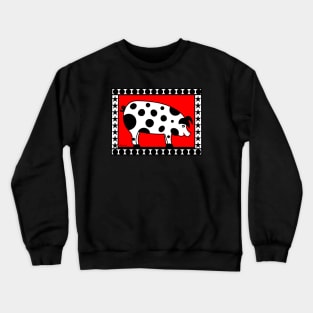 Cute Polka Dot Pig Crewneck Sweatshirt